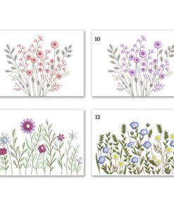 Wildflower Meadow Machine Embroidery Designs Cottagecore Boho Bundle (9 Sizes, Instant Download