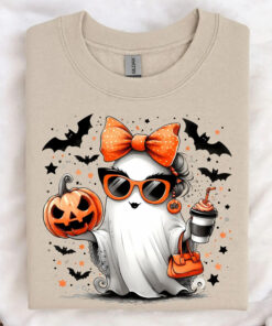 Stylish Fashion Ghost Girl, Cute Ghost Shirt